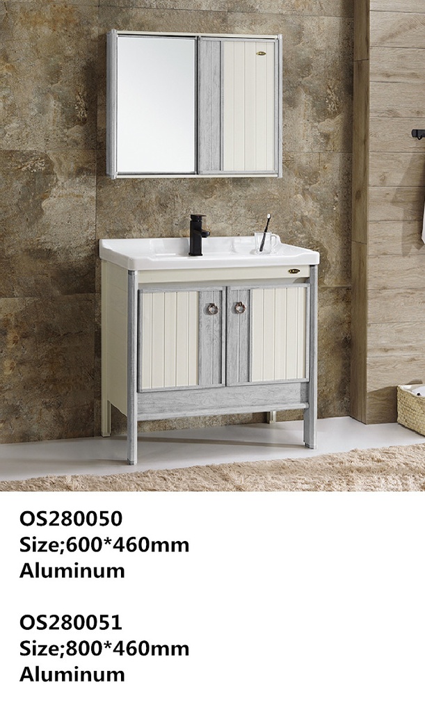 مغسلة المنيوم OS280051 رمادي فاتح  80*46 سم