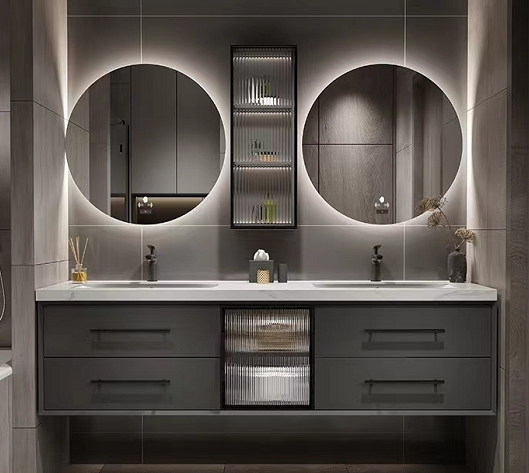 مغسلة خشب حوضين SY1043 مقاس 140سم