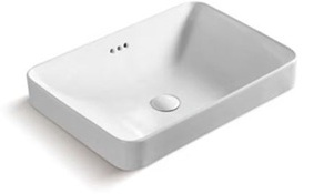 حوض مغسلة ديكور فوق الرخام