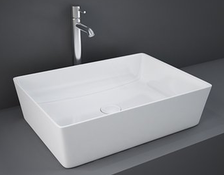 حوض سيراميك كونترتوب  RAK-FEELING FEECT5000AWHA مستطيل 50 سم أبيض