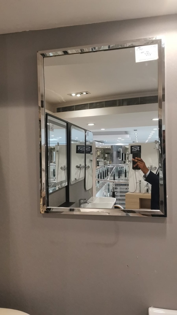 مراية موديل OS430061 فريم كروم 80*60سم