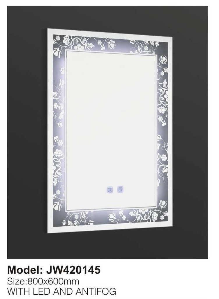 مراية صيني LED م. JW420145 مقاس 60*80 anti fog