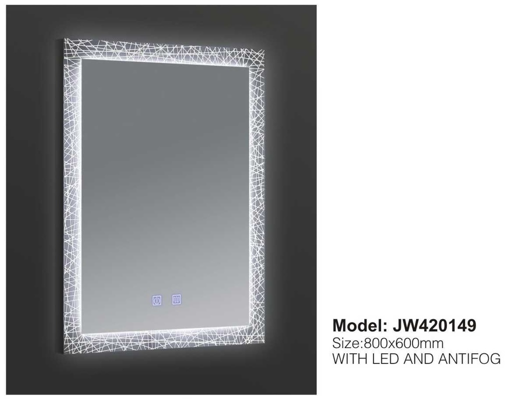 مراية صيني LED م. JW420149 مقاس 60*80 anti fog