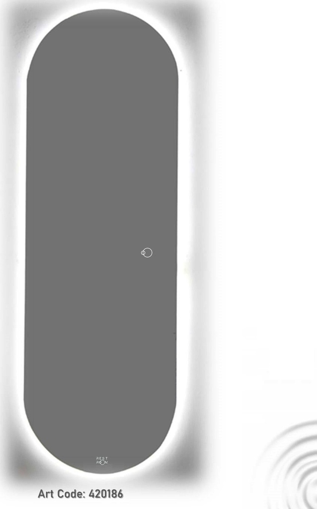 مراية ليد OS420186 صيني ORIENT STANDARD دائري 150*50 سم اضاءه لونين