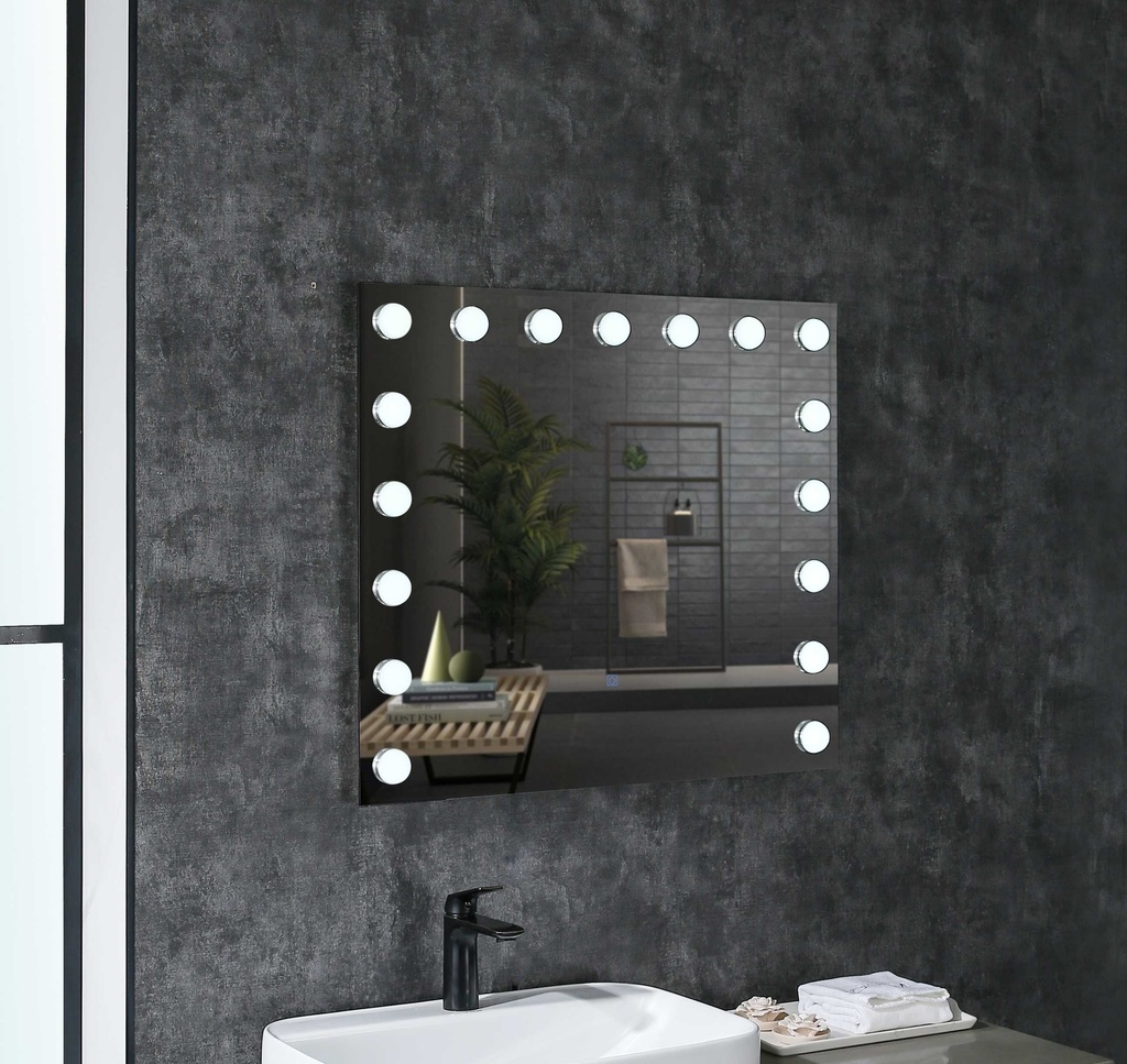 مراية مربع ليد RR4016 مقاس 80*70 سم