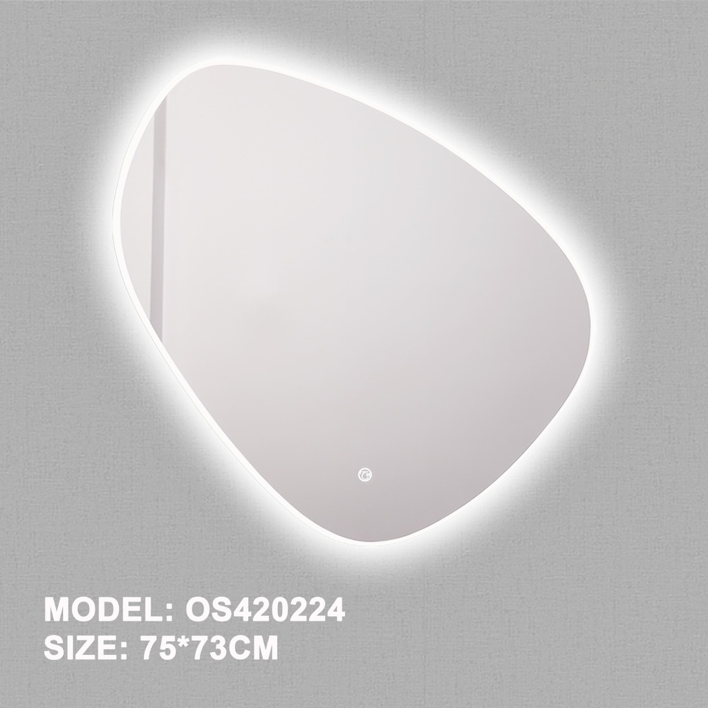 مراية ليد بيضاوي OS420224 مقاس  75*73سم مع اللمس