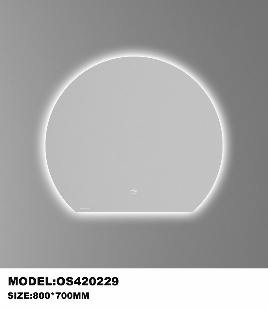 مراية ليد OS420229  دائري مقاس 80*70 سم