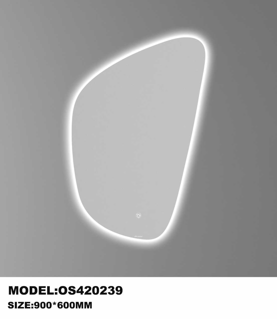 مراية ليد OS420239 مثلث مقاس 90*60 سم