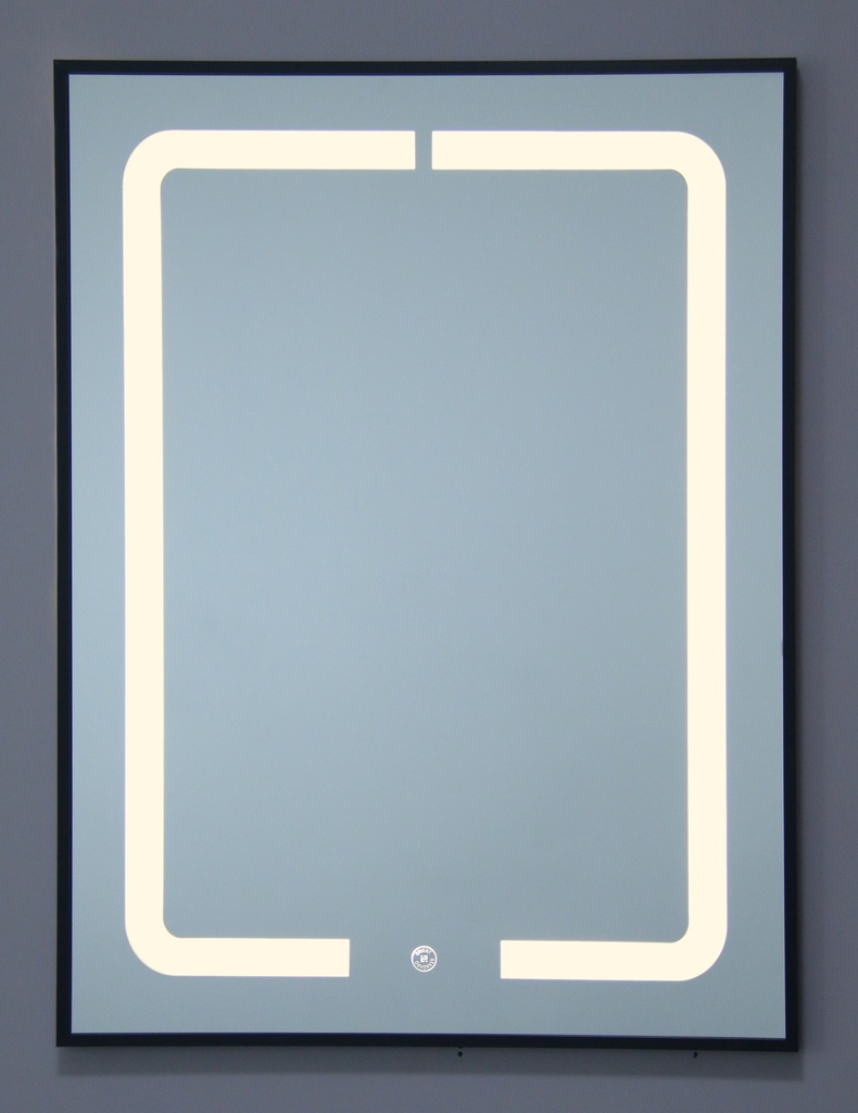 مراية ليد OS420269 صيني ORIEN STANDARD مستطيل 60*80 سم اطار المونيوم اسود