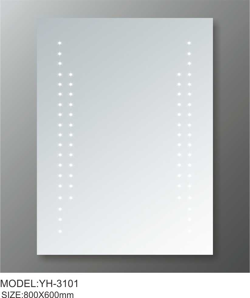 مرايه 60*80 اضاءه LED  م.HY3101