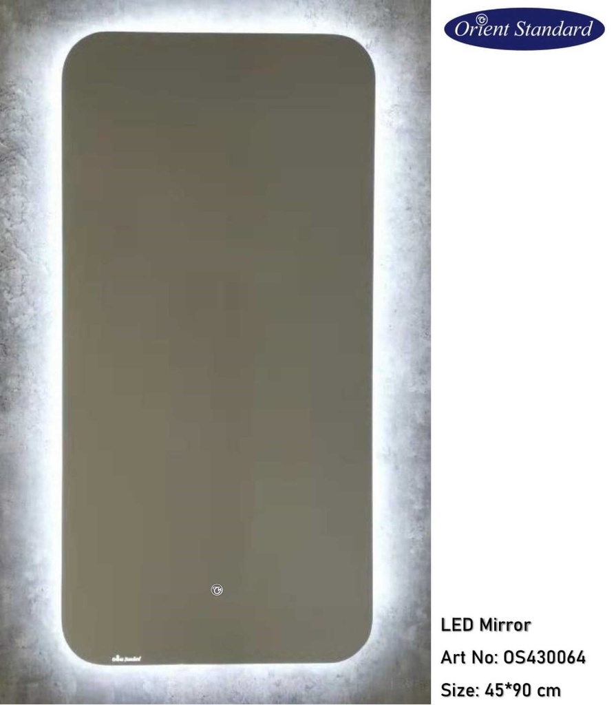 مراية ليد OS430064 صيني ORIENT STANDARD مستطيل 90*45 سم