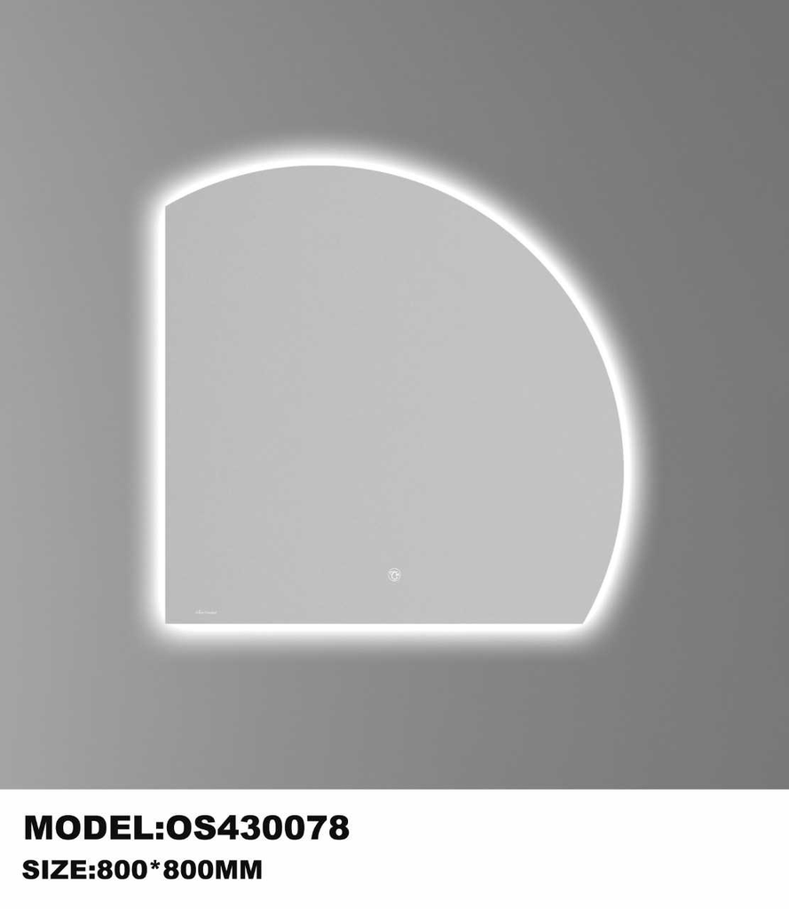 مراية  ليد OS430078 مستطيل مقاس 80*80 سم
