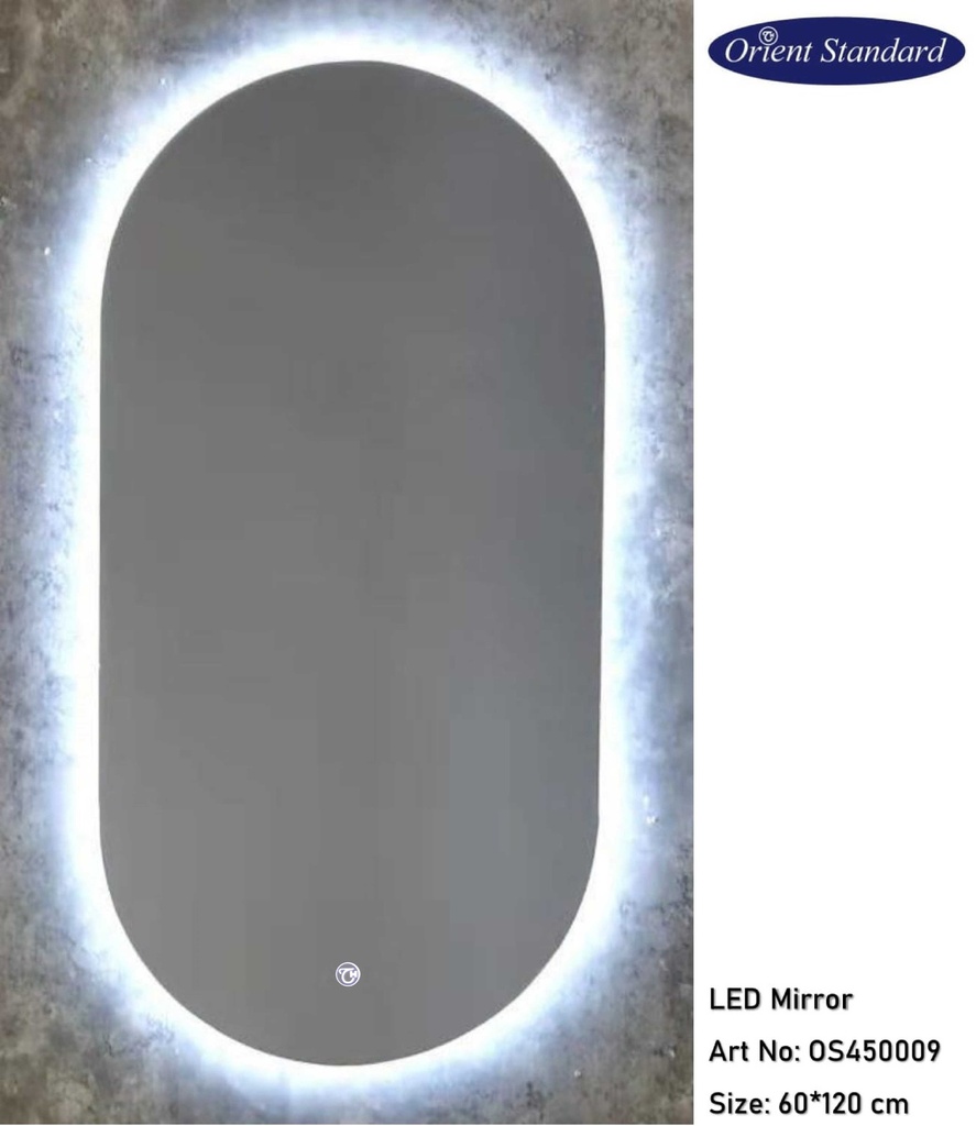 مراية مستطيل OS450009 ليد 120*60  - Oval Shape