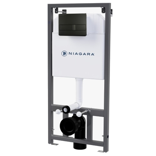 سيفون مخفي NIAGRA NL-RT-61455 مع ضغطة اسود مربع KARINA 226-017