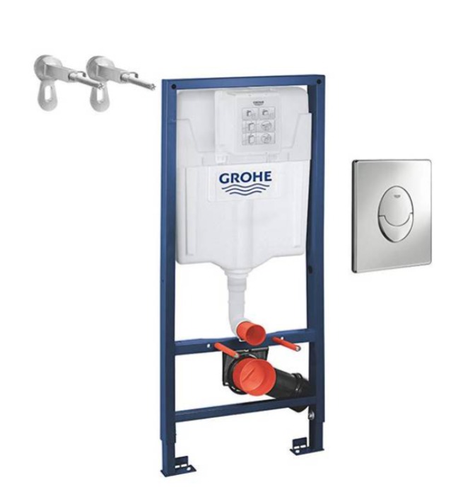 سيفون قروهي الماني مخفي كامل 3872101D دائري+مسامير POLAND