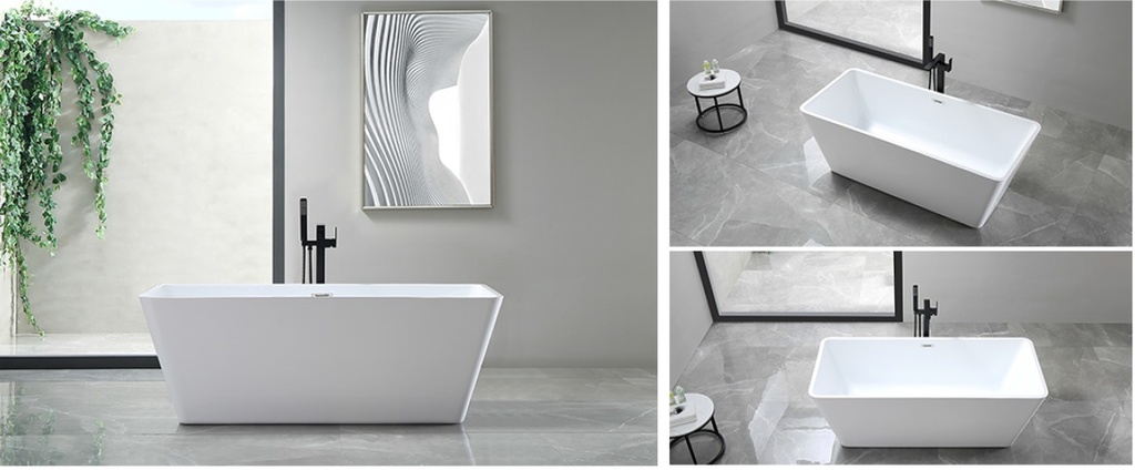 مغطس كلاسيك OS-513 صيني ORIENT STANDARD ابيض 60*74*170 مستطيل