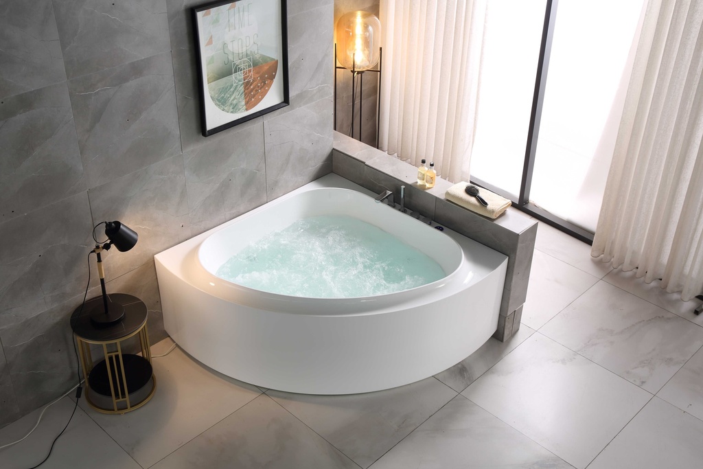 مغطس جاكوزي أبيض 2 دينمو RR009  مقاس 150*150*61