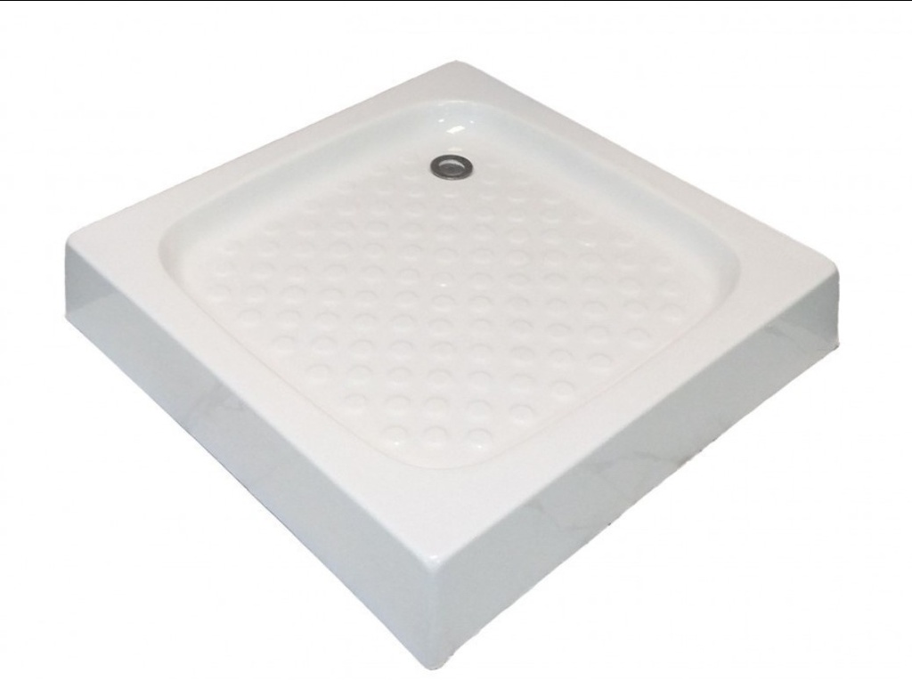 شاور مربع جوانب 80*80*18 (منار) أبيض