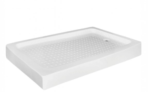 قاعدة شاور مربع 120*80 فوق ابيض