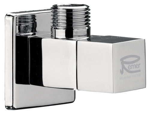 محبس زاوية كروم ايطالي مربع 128S1212 REMER 