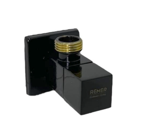 محبس زاوية اسود لامع مربع ايطالي 128S1212NER REMER 