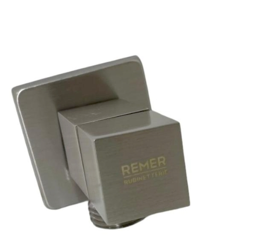 محبس زاوية 128S1212NP ايطالي REMER برونزي فاتح مربع