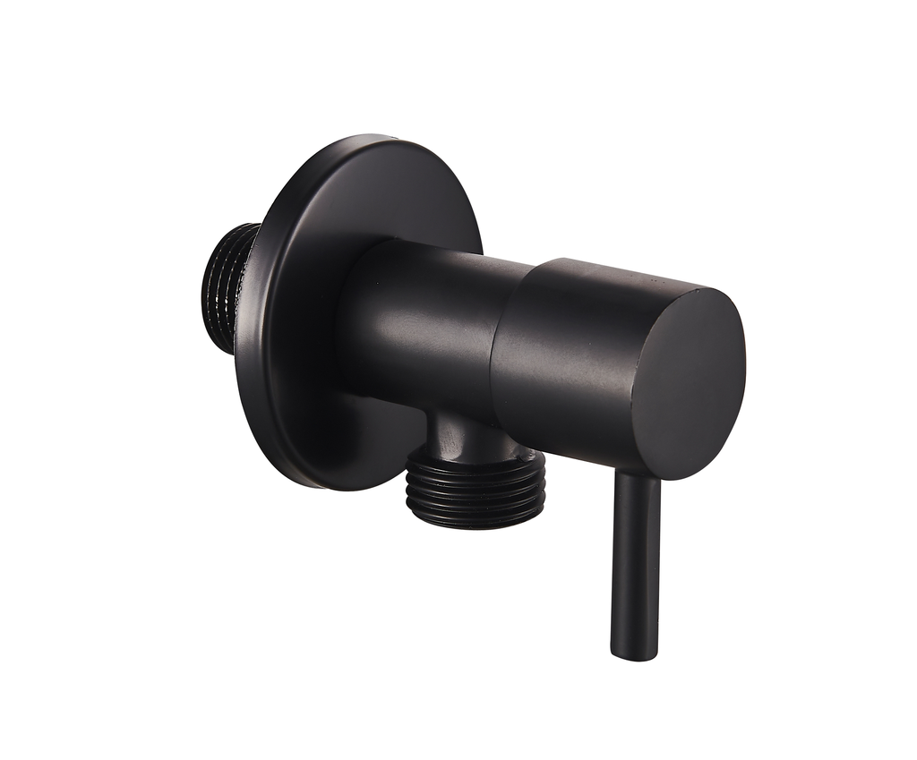 محبس زاوية اسود دائري OS854 صيني   1/2*1/2