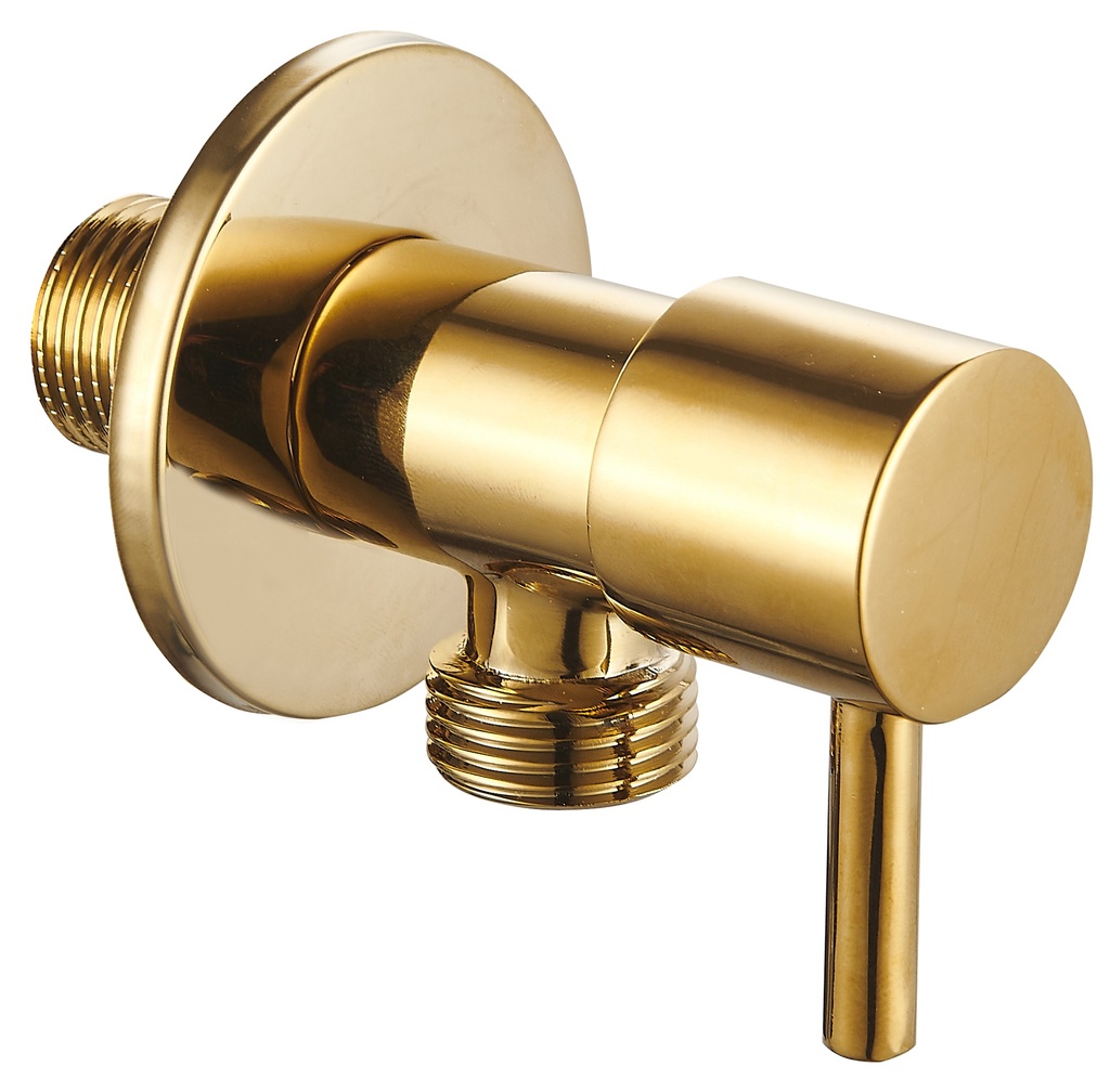 محبس زاوية ذهبي دائري OS854 صيني  1/2*1/2