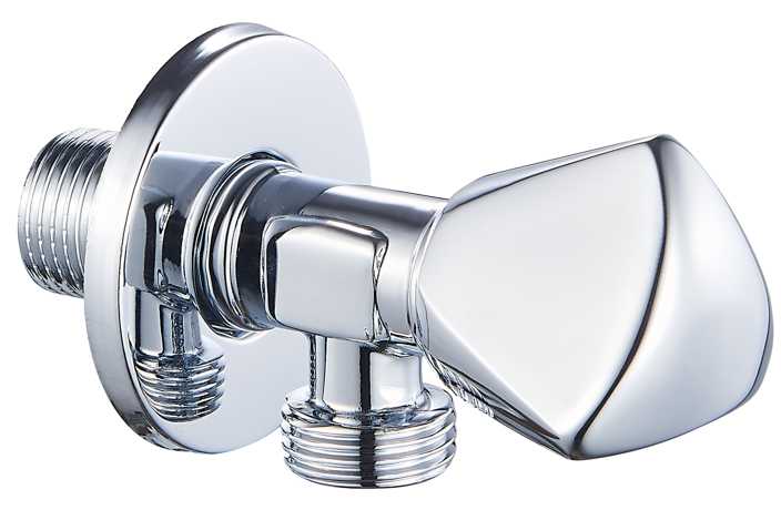 محبس زاوية نحاس OS85414 صيني لفه كاملة  1/2*1/2 كروم