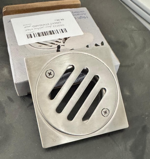 صفاية ستانلس ستيل OS3513 صيني ORIENT STANDARD كروم مربع 8*8 سم