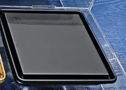 صفاية بلاط إيطالي اسود مطفي  مع رداد غطاء  مقاس 15*15سم  VERONA