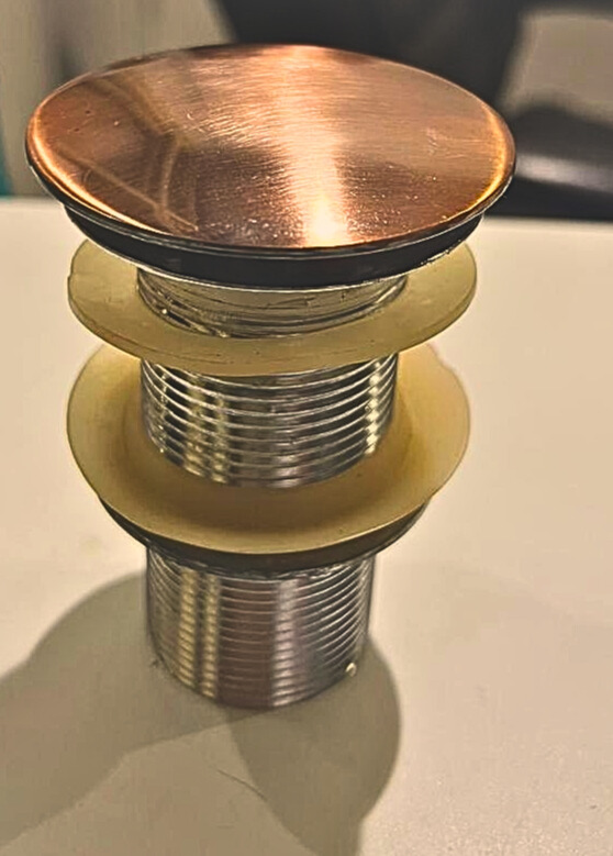 هراب مغسلة نحاسي احمر اتومتيك 1/4 1   2038