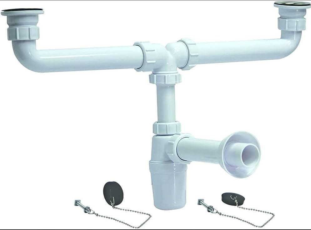 هراب مجلى OS84504 صيني   حوضين ابيض PP