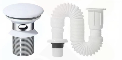 هراب مغسلة كروم صيني 1 بوصة مع لي جرجور