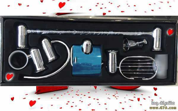 طقم اكسسوار صيني 6 قطع كروم سادة 16000