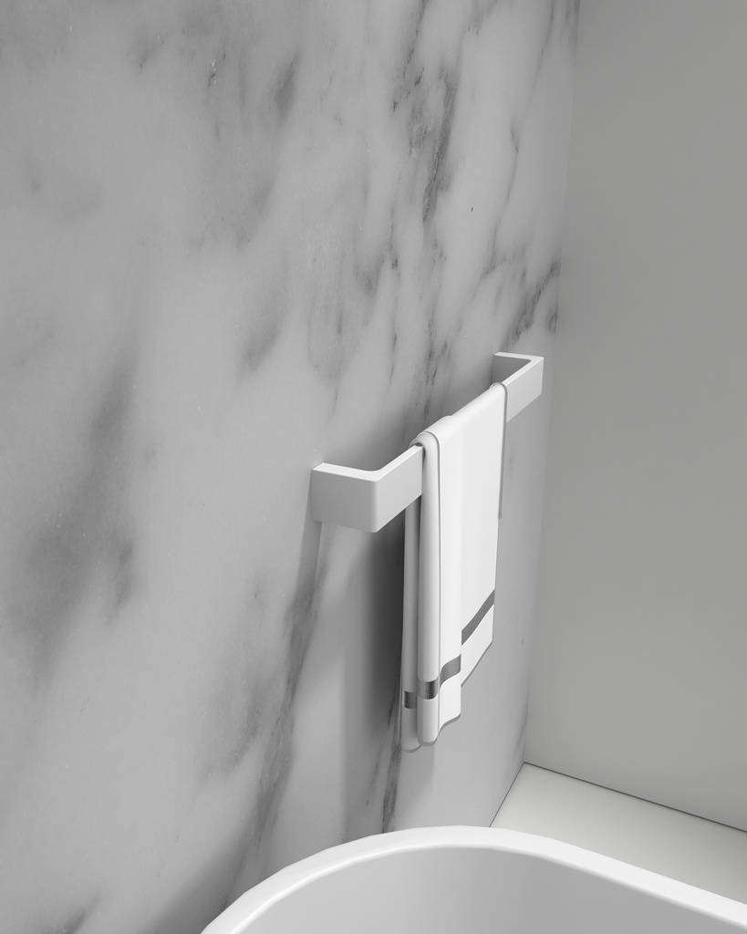 رف جداري حجر RR8001003 ابيض مطفي 5*5*45