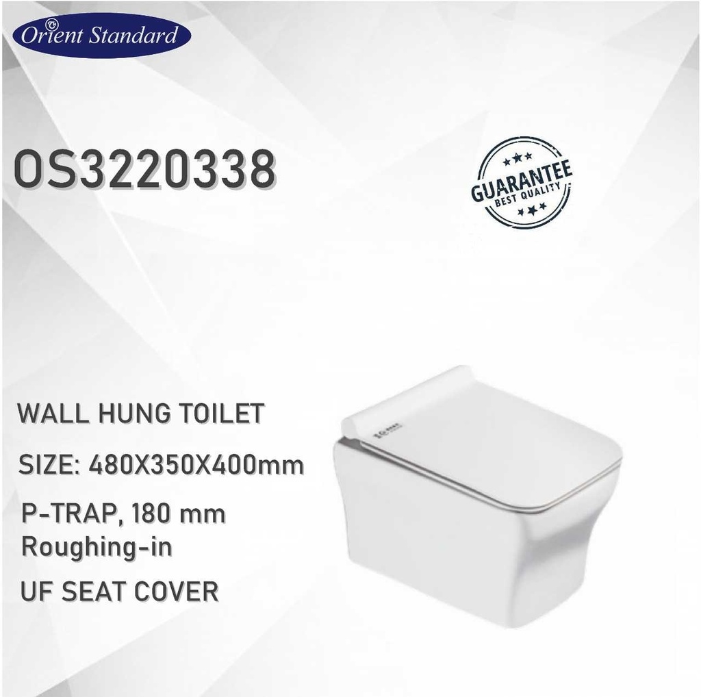 كرسي معلق مربع ابيض OS3220338 غطا ثقيل  18CM UF -  مقاس 40*35*48