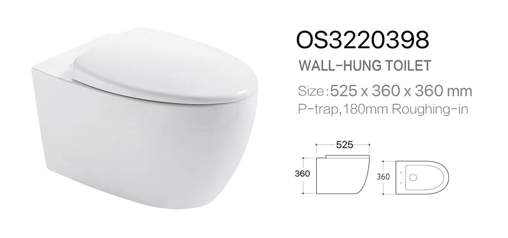 كرسي معلق OS3220398 صيني ORIENT STANDARD ابيض دائري 57*36*35.5 سم 18 سم UF