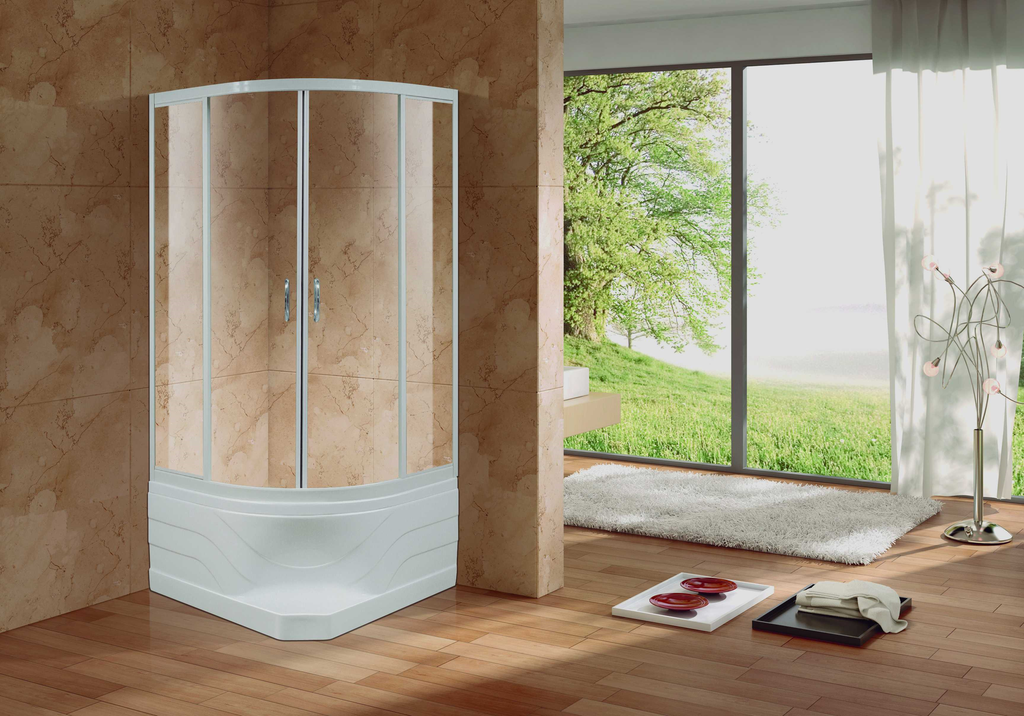  كبينة شاور 90*90  م MY-9004  ابيض عالي  