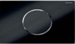 ضغطة سيفون حساس أسود الكترونية بطارية GEBERIT SIGMA 