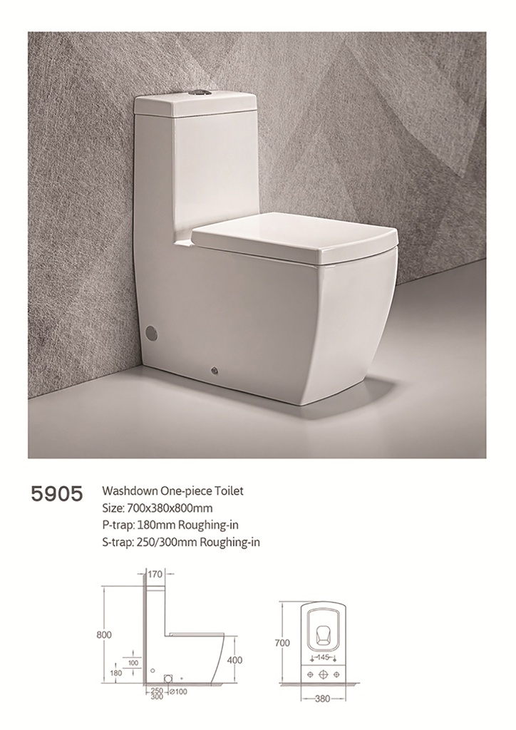 كرسي افرنجي ارضي LOLO411 ابيض 30 سم مربع 70*38*80 سم UF