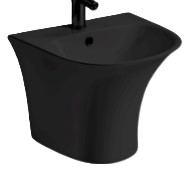 مغسلة سيراميك تعليق OS2120418 اسود مطفي 45.5*46.5*37.5 سم دائري 