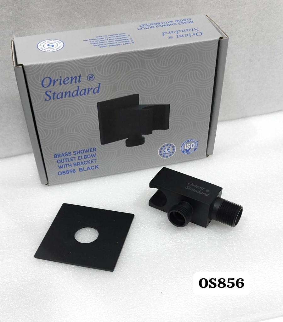 كوع دش مخفي OS856 صيني اسود مطفي مربع مع قاعدة 