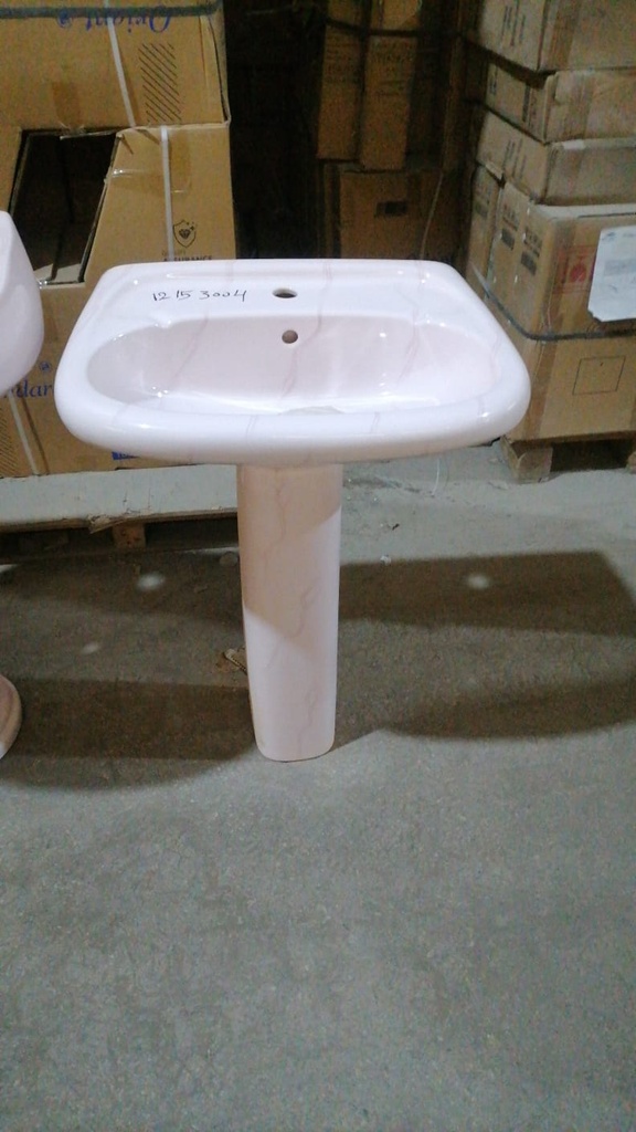 مغسلة سيراميك عمود روز مرخم FL01PKMFA