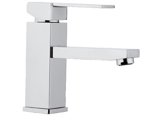 خلاط مغسلة اتومتيك كروم Q11 مربع  ايطالي QUBIKA