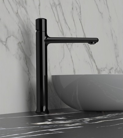 خلاط مغسلة RFU606N60LT4 FUSION ايطالي REMER اسود عالي