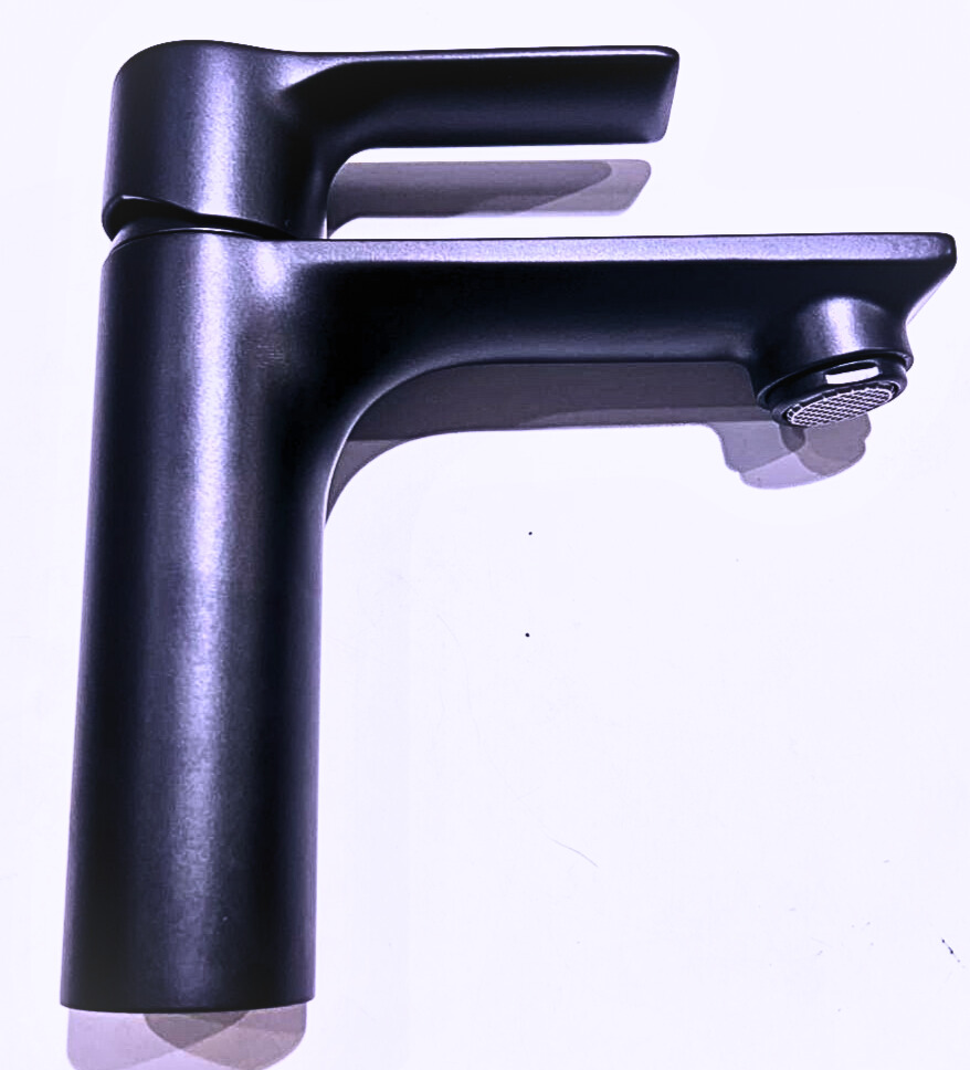 خلاط مغسلة EY1267LT4 ENERGY ايطالي REMER اسود مطفي قصير