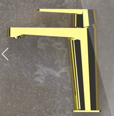 خلاط مغسلة D1260LT4BG DREAM ايطالي REMER ذهبي مطفي قصير