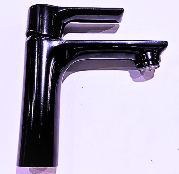 خلاط مغسلة EY1267LT4 ENERGY ايطالي REMER اسود لامع قصير