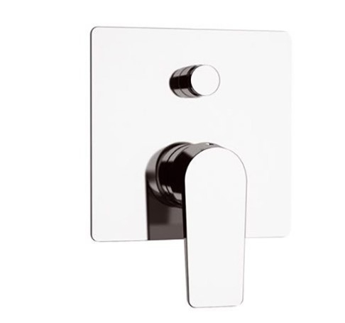 خلاط دش مخفي D09 DREAM ايطالي REMER اسود مطفي خطين وجه مربع